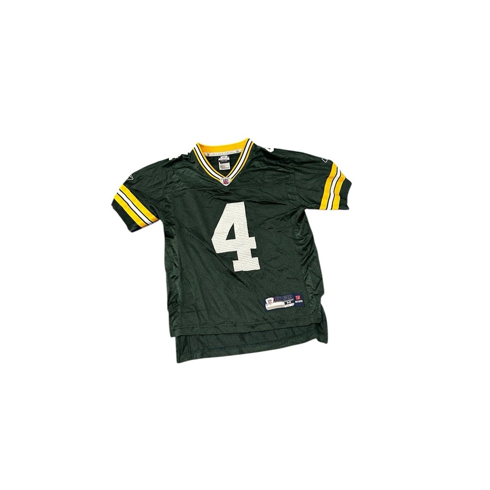 Vintage (2000s) Brett‎ Favre Green Bay Packers Jersey Youth Med Reebok NFL Equip